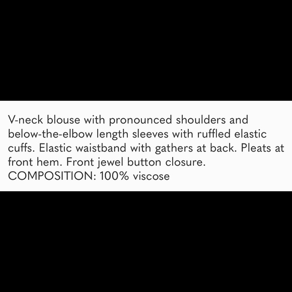 ZARA Printed Blouse with Jewel Button - Picture 7 of 7